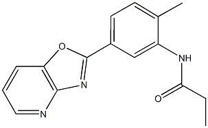 N-(2-methyl-5-[1,3]oxazolo[4,5-b]pyridin-2-ylphenyl)propanamide Structure