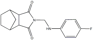 4-[(4-fluoroanilino)methyl]-4-azatricyclo[5.2.1.0~2,6~]decane-3,5-dione,354158-55-7,结构式