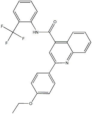 2-(4-ethoxyphenyl)-N-[2-(trifluoromethyl)phenyl]-4-quinolinecarboxamide Structure