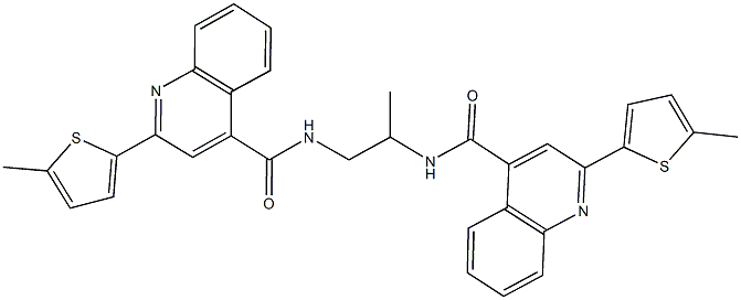 354536-63-3 N-[1-methyl-2-({[2-(5-methyl-2-thienyl)-4-quinolinyl]carbonyl}amino)ethyl]-2-(5-methyl-2-thienyl)-4-quinolinecarboxamide