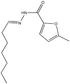 N'-heptylidene-5-methyl-2-furohydrazide Structure