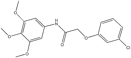 2-(3-chlorophenoxy)-N-(3,4,5-trimethoxyphenyl)acetamide Structure