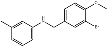 N-(3-bromo-4-methoxybenzyl)-3-methylaniline,354538-00-4,结构式