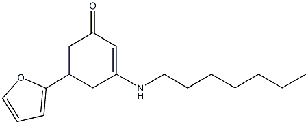 5-(2-furyl)-3-(heptylamino)-2-cyclohexen-1-one Structure