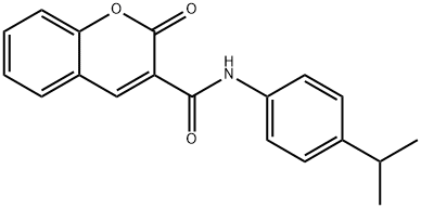 N-(4-isopropylphenyl)-2-oxo-2H-chromene-3-carboxamide Struktur