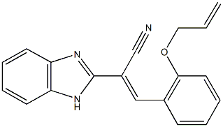 3-[2-(allyloxy)phenyl]-2-(1H-benzimidazol-2-yl)acrylonitrile Structure