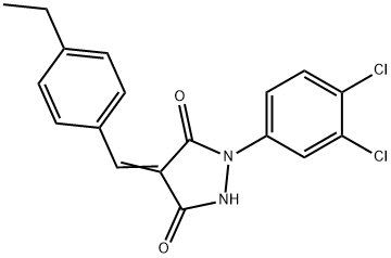 1-(3,4-dichlorophenyl)-4-(4-ethylbenzylidene)-3,5-pyrazolidinedione|