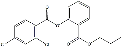 2-(propoxycarbonyl)phenyl 2,4-dichlorobenzoate Structure