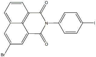 5-bromo-2-(4-iodophenyl)-1H-benzo[de]isoquinoline-1,3(2H)-dione Structure