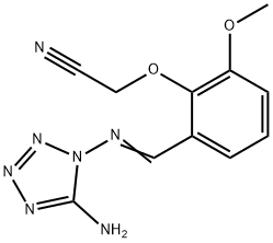 (2-{[(5-amino-1H-tetraazol-1-yl)imino]methyl}-6-methoxyphenoxy)acetonitrile,354541-48-3,结构式