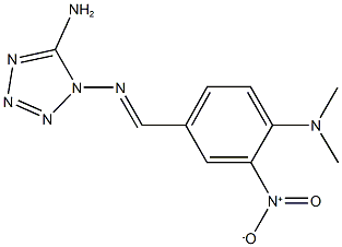 5-amino-1-({4-(dimethylamino)-3-nitrobenzylidene}amino)-1H-tetraazole Structure