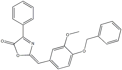 354541-70-1 2-[4-(benzyloxy)-3-methoxybenzylidene]-4-phenyl-1,3-oxazol-5(2H)-one