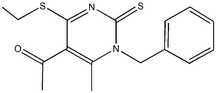 354541-76-7 1-[1-benzyl-4-(ethylsulfanyl)-6-methyl-2-thioxo-1,2-dihydro-5-pyrimidinyl]ethanone