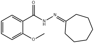 N'-cycloheptylidene-2-methoxybenzohydrazide 结构式