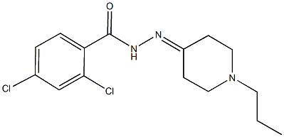 2,4-dichloro-N'-(1-propyl-4-piperidinylidene)benzohydrazide Struktur