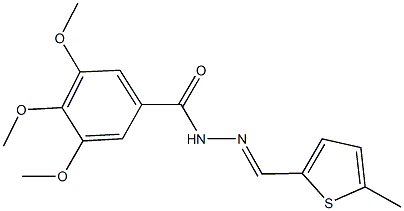 3,4,5-trimethoxy-N'-[(5-methyl-2-thienyl)methylene]benzohydrazide|