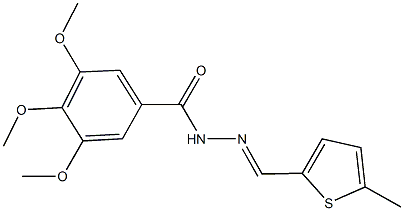 354542-39-5 3,4,5-trimethoxy-N'-[(5-methyl-2-thienyl)methylene]benzohydrazide