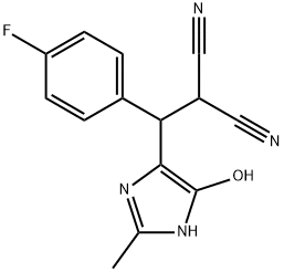 2-[(4-fluorophenyl)(5-hydroxy-2-methyl-1H-imidazol-4-yl)methyl]malononitrile|