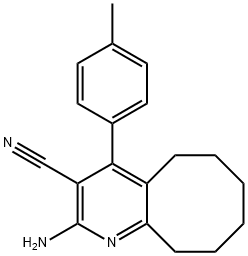 2-amino-4-(4-methylphenyl)-5,6,7,8,9,10-hexahydrocycloocta[b]pyridine-3-carbonitrile|