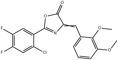 354543-53-6 2-(2-chloro-4,5-difluorophenyl)-4-(2,3-dimethoxybenzylidene)-1,3-oxazol-5(4H)-one