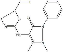 354543-67-2 4-{[5-(iodomethyl)-4,5-dihydro-1,3-thiazol-2-yl]amino}-1,5-dimethyl-2-phenyl-1,2-dihydro-3H-pyrazol-3-one