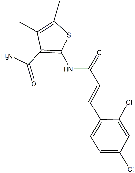 354543-71-8 2-{[3-(2,4-dichlorophenyl)acryloyl]amino}-4,5-dimethyl-3-thiophenecarboxamide