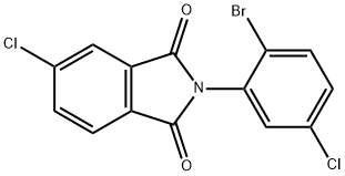 2-(2-bromo-5-chlorophenyl)-5-chloro-1H-isoindole-1,3(2H)-dione Struktur