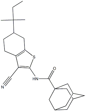 N-(3-cyano-6-tert-pentyl-4,5,6,7-tetrahydro-1-benzothien-2-yl)-1-adamantanecarboxamide|