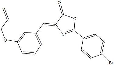 4-[3-(allyloxy)benzylidene]-2-(4-bromophenyl)-1,3-oxazol-5(4H)-one,354544-11-9,结构式