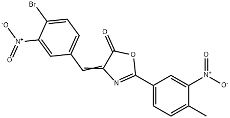 4-{4-bromo-3-nitrobenzylidene}-2-{3-nitro-4-methylphenyl}-1,3-oxazol-5(4H)-one,354544-18-6,结构式