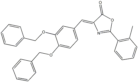 354544-38-0 4-[3,4-bis(benzyloxy)benzylidene]-2-(2-methylphenyl)-1,3-oxazol-5(4H)-one