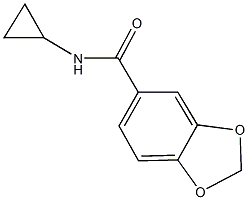 N-cyclopropyl-1,3-benzodioxole-5-carboxamide Structure