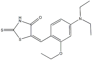 5-[4-(diethylamino)-2-ethoxybenzylidene]-2-thioxo-1,3-thiazolidin-4-one|