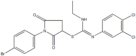 1-(4-bromophenyl)-2,5-dioxo-3-pyrrolidinyl N