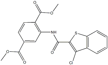 dimethyl 2-{[(3-chloro-1-benzothien-2-yl)carbonyl]amino}terephthalate,354545-59-8,结构式