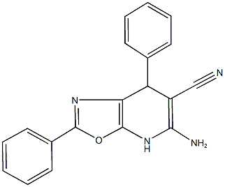 354546-00-2 5-amino-2,7-diphenyl-4,7-dihydro[1,3]oxazolo[5,4-b]pyridine-6-carbonitrile