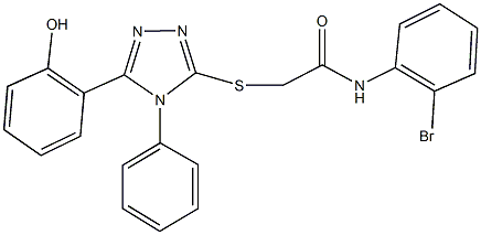 N-(2-bromophenyl)-2-{[5-(2-hydroxyphenyl)-4-phenyl-4H-1,2,4-triazol-3-yl]sulfanyl}acetamide Structure