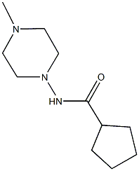 N-(4-methyl-1-piperazinyl)cyclopentanecarboxamide Structure