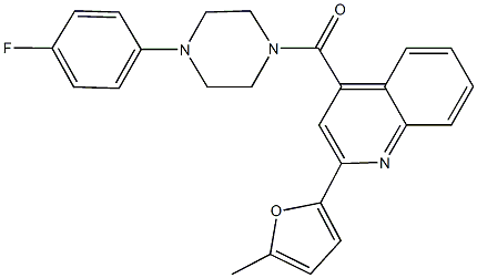 4-{[4-(4-fluorophenyl)-1-piperazinyl]carbonyl}-2-(5-methyl-2-furyl)quinoline|