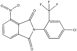 2-[4-chloro-2-(trifluoromethyl)phenyl]-4-nitro-1H-isoindole-1,3(2H)-dione 结构式
