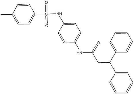 N-(4-{[(4-methylphenyl)sulfonyl]amino}phenyl)-3,3-diphenylpropanamide Structure