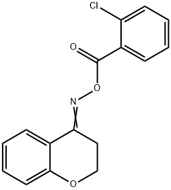 2,3-dihydro-4H-chromen-4-one O-(2-chlorobenzoyl)oxime Struktur