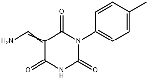 5-(aminomethylene)-1-(4-methylphenyl)-2,4,6(1H,3H,5H)-pyrimidinetrione 结构式