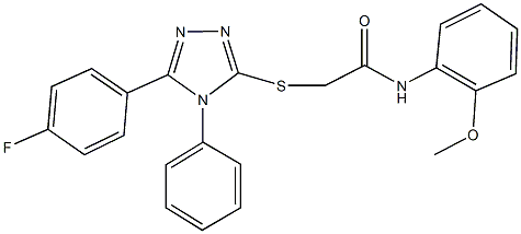 354549-72-7 2-{[5-(4-fluorophenyl)-4-phenyl-4H-1,2,4-triazol-3-yl]sulfanyl}-N-(2-methoxyphenyl)acetamide