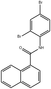 N-(2,4-dibromophenyl)-1-naphthamide Struktur