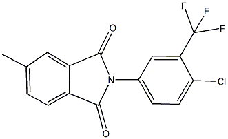 2-[4-chloro-3-(trifluoromethyl)phenyl]-5-methyl-1H-isoindole-1,3(2H)-dione,354549-97-6,结构式