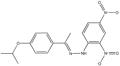 1-(4-isopropoxyphenyl)ethanone {2,4-bisnitrophenyl}hydrazone Structure