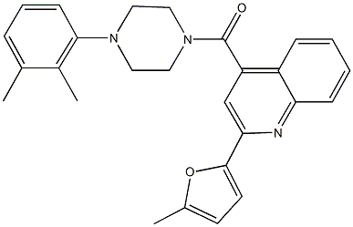 4-{[4-(2,3-dimethylphenyl)-1-piperazinyl]carbonyl}-2-(5-methyl-2-furyl)quinoline|
