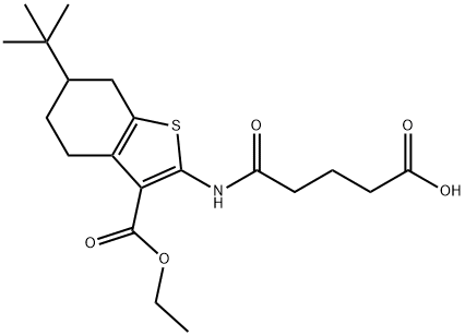 354551-70-5 5-{[6-tert-butyl-3-(ethoxycarbonyl)-4,5,6,7-tetrahydro-1-benzothien-2-yl]amino}-5-oxopentanoic acid