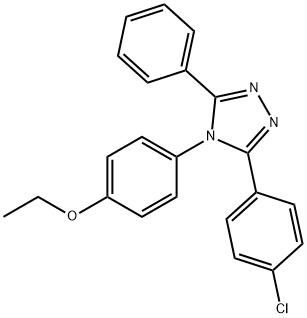 3-(4-chlorophenyl)-4-(4-ethoxyphenyl)-5-phenyl-4H-1,2,4-triazole Structure